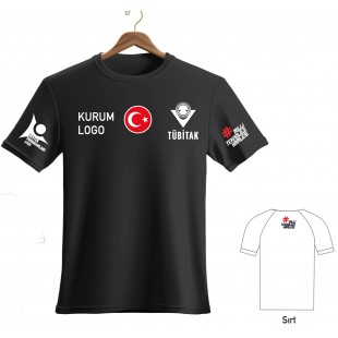 Bilim Fuarı Tişört -11 (SİYAH Görünürlük Rehberine Uygun)