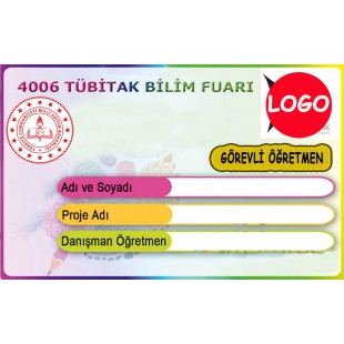 Bilim Fuarı Yaka Kartı -2
